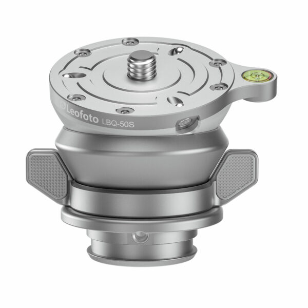 Leofoto LBQ-50S Silver 55mm Levelling Base for LQ-284 and LG-284 Tripods | Leofoto Australia Leofoto LBQ-50S Silver 55mm Levelling Base for LQ-284 and LG-284 Tripods | Leofoto Australia