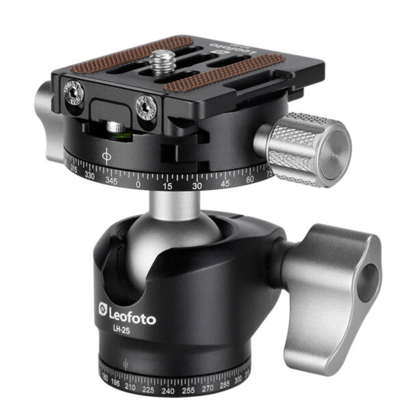Leofoto LH-25R 25mm Low Profile Ball Head with Panning Clamp and NP-50 Plate | Leofoto Australia 68