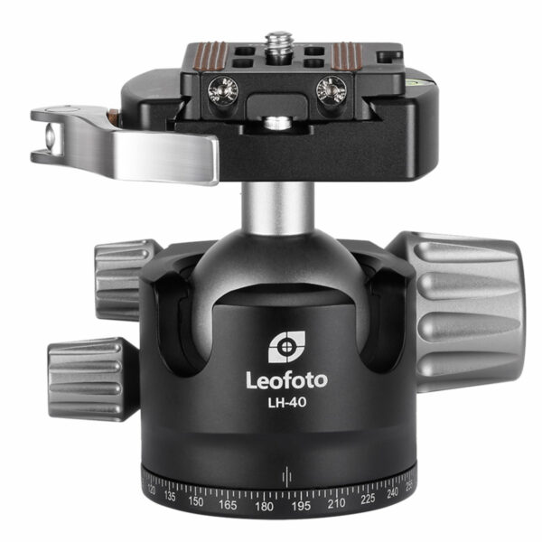 Leofoto LH-40LR 40mm Low Profile Ball Head with LR-50 Quick Release Lever Clamp and NP-50 Plate | Leofoto Australia