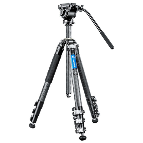 Leofoto LV-284C Manba Video Series Carbon Fibre 4 Section Tripod with BV-5 Video Head | Leofoto Australia Leofoto LV-284C Manba Video Series Carbon Fibre 4 Section Tripod with BV-5 Video Head | Leofoto Australia