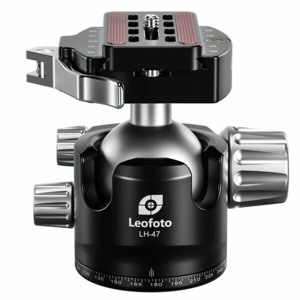 Leofoto LH-47LR 47mm Low Profile Ball Head with LR-60 Quick Release Lever Clamp and QP-70N Plate | Leofoto Australia