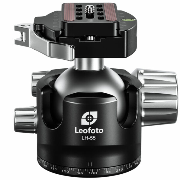 Leofoto LH-55LR 55mm Low Profile Ball Head with LR-70 Quick Release Lever Clamp and QP-70N Plate | Leofoto Australia Leofoto LH-55LR 55mm Low Profile Ball Head with LR-70 Quick Release Lever Clamp and QP-70N Plate | Leofoto Australia