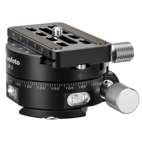 Leofoto GR-2 60mm Geared Panning Clamp with QP-70N Plate | Leofoto Australia