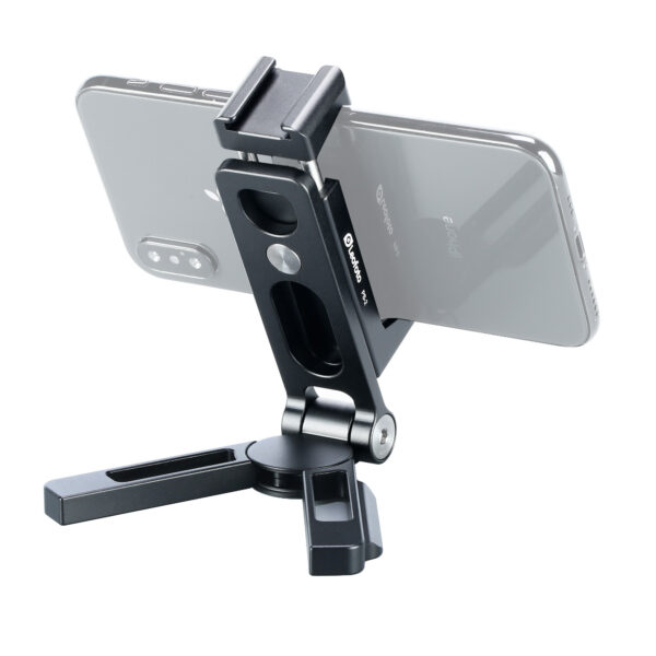 Leofoto PS-2 Black Folding Phone Stand with Arca Swiss Foot – Black | Leofoto Australia