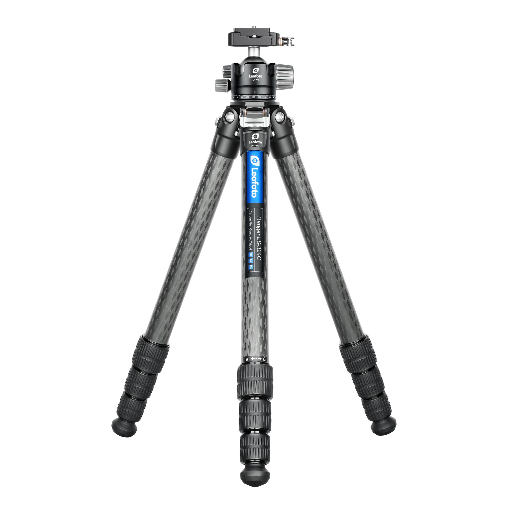 Leofoto LS-324C Carbon Fibre Tripod Kit - Fast Lever QR | Leofoto