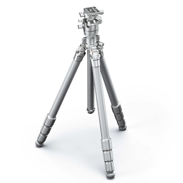 Leofoto LG-324C Silver 4 Section Water Resistant Carbon Fibre Tripod with LH-40R Ball Head | Leofoto Australia Leofoto LG-324C Silver 4 Section Water Resistant Carbon Fibre Tripod with LH-40R Ball Head | Leofoto Australia