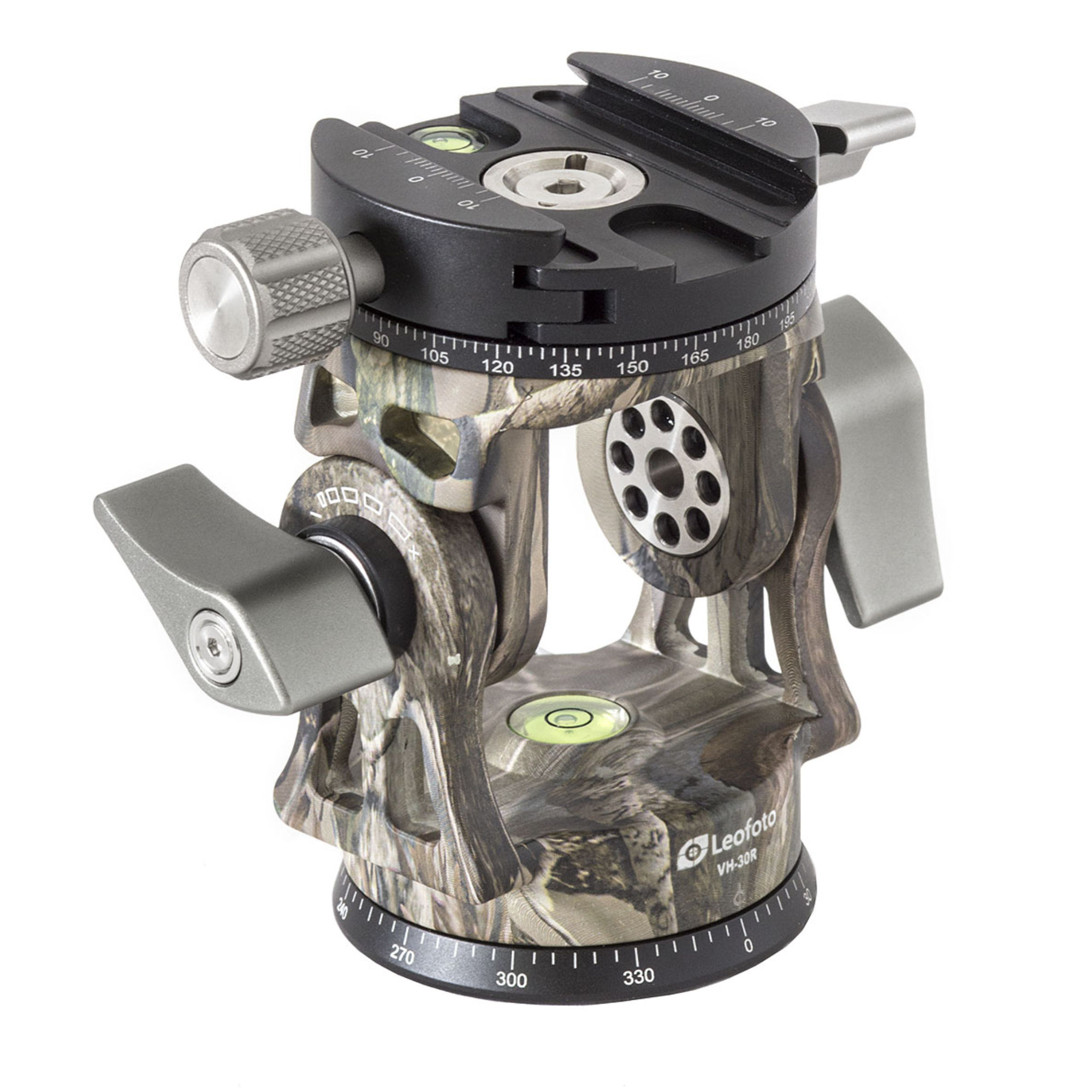 Leofoto VH-30R 2-Way Monopod Head with Panning Clamp and PU-100D
