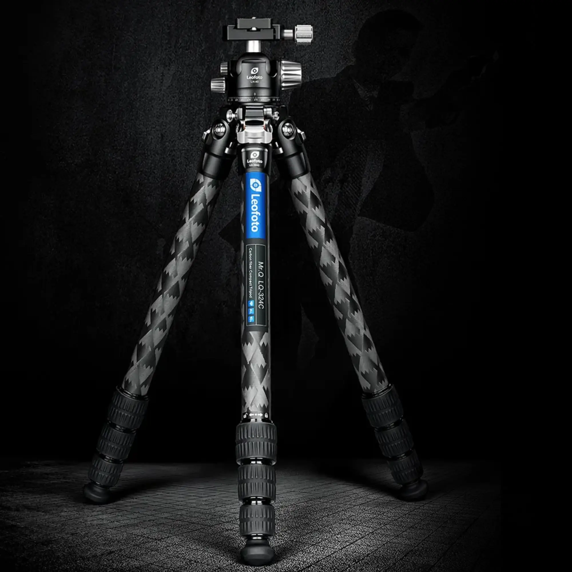 Trépied Leofoto LQ-365C Fibre Carbone + Rotule LH-47 – Mr. Q-Series – Neuf