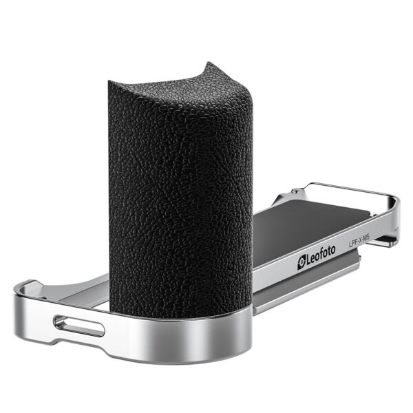 Leofoto LPF-X-M5 L-Bracket For Fujifilm X-M5 – Silver | Leofoto Australia Leofoto LPF-X-M5 L-Bracket For Fujifilm X-M5 – Silver | Leofoto Australia