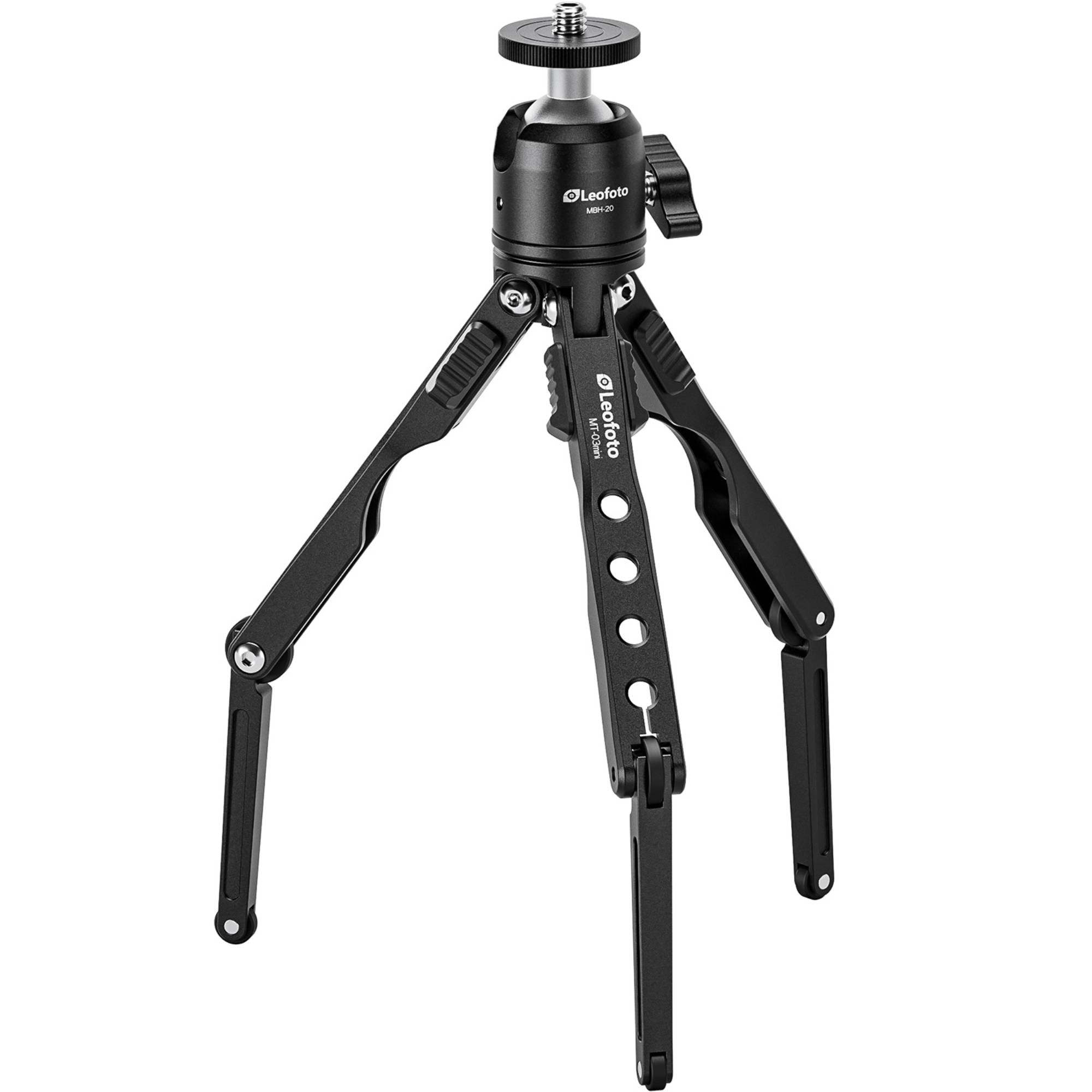 Leofoto MT-03 Tabletop Tripod + MBH-20 Ball Head (Black) | Leofoto Australia 63 Leofoto MT-03 Tabletop Tripod + MBH-20 Ball Head (Black) | Leofoto Australia 63