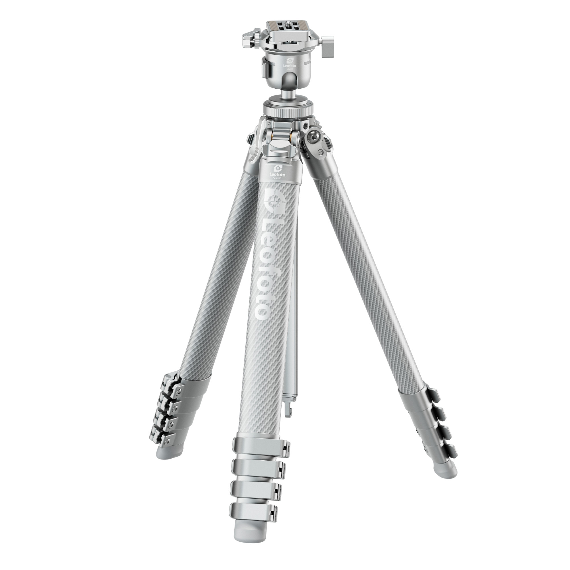 Leofoto AZ-235C Carbon Fibre Travel Tripod + MBH-30 Inverted Ball Head – Silver | Leofoto Australia 63 Leofoto AZ-235C Carbon Fibre Travel Tripod + MBH-30 Inverted Ball Head – Silver | Leofoto Australia 63