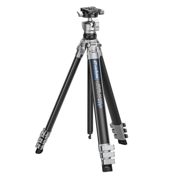 Leofoto AZ-204C Carbon Fibre Travel Tripod + LH-25R Ball Head – Silver/Carbon | Leofoto Australia Leofoto AZ-204C Carbon Fibre Travel Tripod + LH-25R Ball Head – Silver/Carbon | Leofoto Australia
